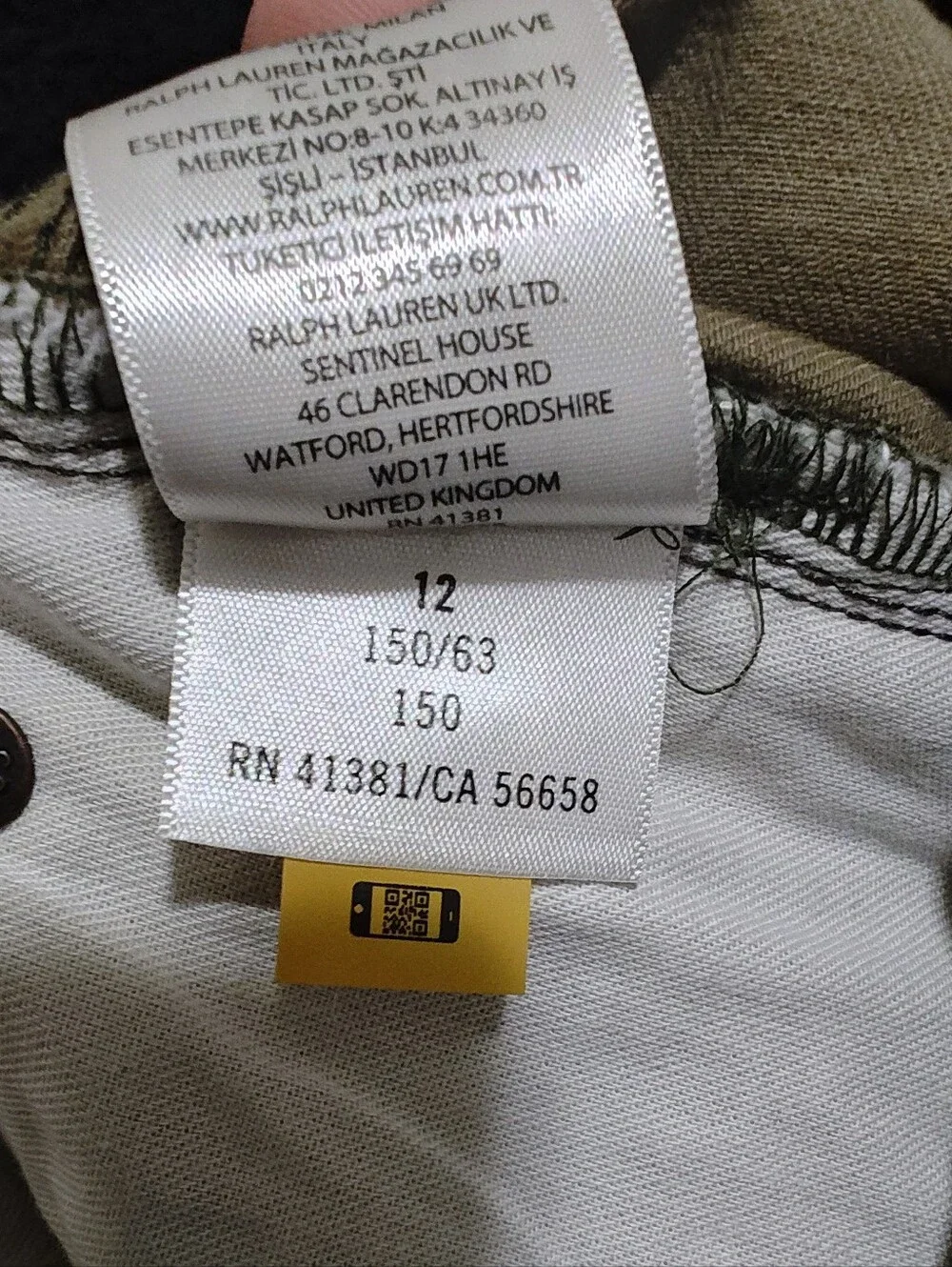 Polo Ralph Lauren Boys Sullivan Slim Camo Jeans Size 12 (150/63) Camouflage kids